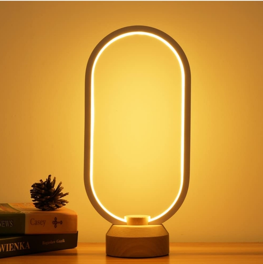 LED Wood Desk Lamp